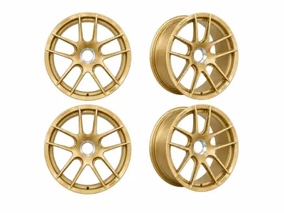DD2 Centre Lock Wheel Set Satin Gold. Porsche 992.1 GTS - 992.25.19.R.SG, 992.25.18.F.SG